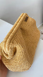 HAND KNITTED STRAW BAG