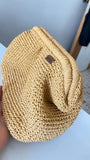 HAND KNITTED STRAW BAG